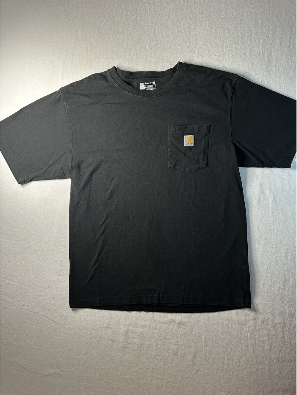 Carhartt Original Loose Fit Heavyweight Short-Sleeve Pocket T-Shirt Black L